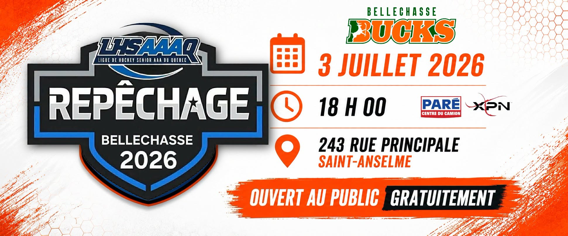 REPÊCHAGE 2026 LHSAAQ - BELLECHASSE