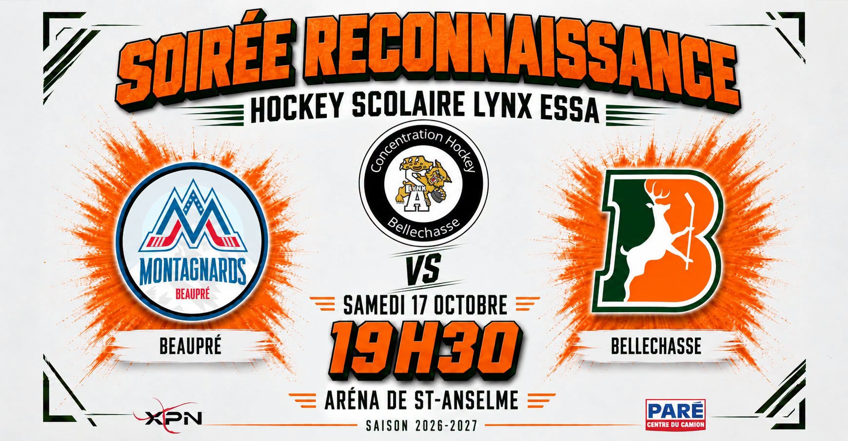 SAMEDI 17 OCTOBRE | ROSE BOWL - MATCH 3 | Beaupré vs Bellechasse